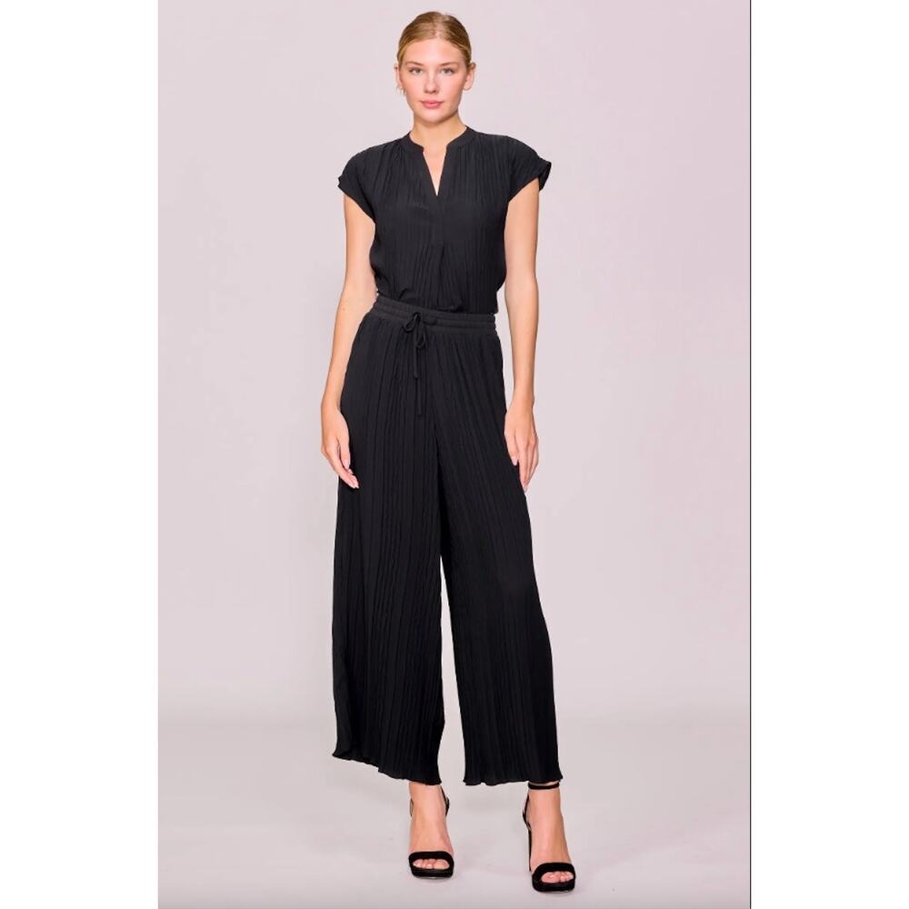 Melloday Twist Pleat Textured Blouse Dolman Sleeves Women’s Large NWT Minimalist - Picture 7 of 14